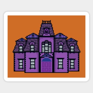 Victorian Gothic mansion Pixel art Magnet